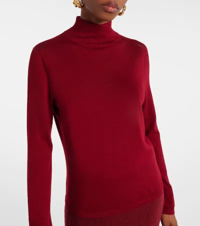 Max Mara Roll-neck Sweater In Red