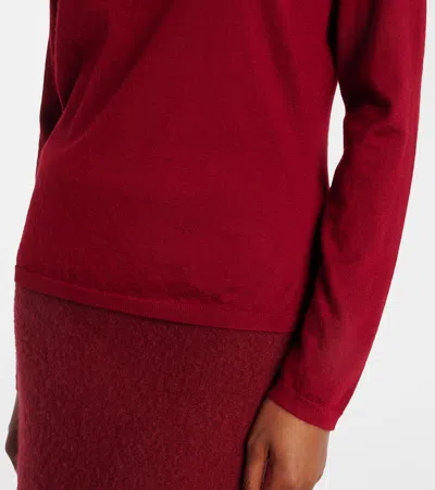 Max Mara Roll-neck Sweater In Red