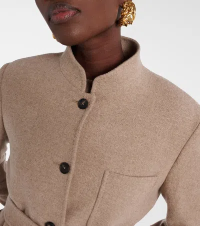 Max Mara Falla Cashmere Jacket In Brown