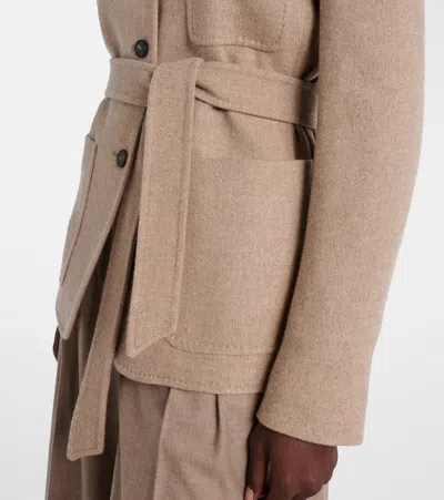 Max Mara Falla Cashmere Jacket In Brown