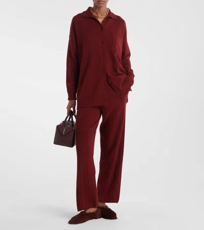 Max Mara Bull Oversized Cashmere Cardigan In Red