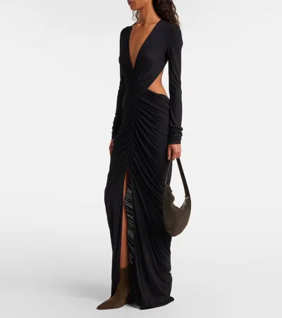 Rick Owens Brown Concordians Runway Ankle Sharp Boots In Brown