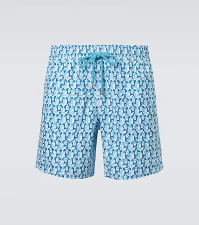 Vilebrequin Micro Ronde Des Tortues Rainbow Stretch Short Swim Shorts In Multi