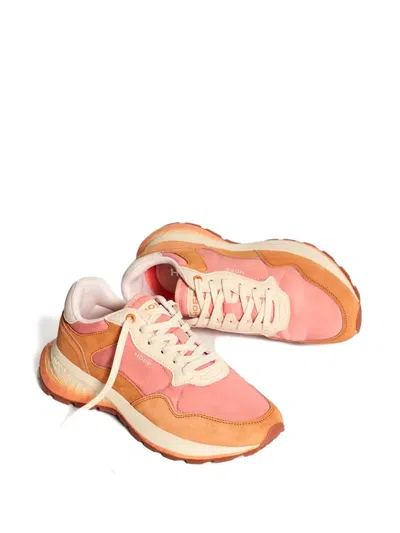 Hoff Suede Sneakers In Orange