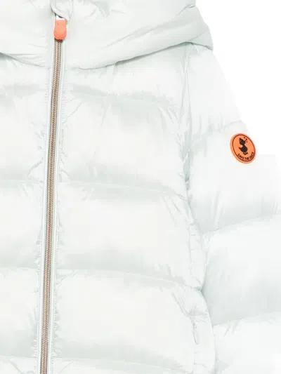Save The Duck Hooded Padded Jacket In White