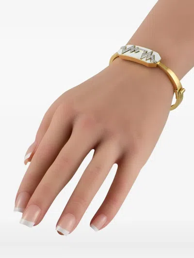 Pre-owned David Webb 18k Yellow Gold Skip Diamond Bracelet