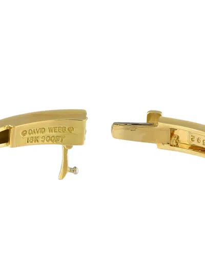 Pre-owned David Webb 18k Yellow Gold Skip Diamond Bracelet