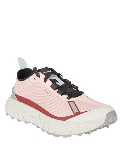 Norda Cinder Megagrip Rubber Sneakers With Ruby Accent In Nude