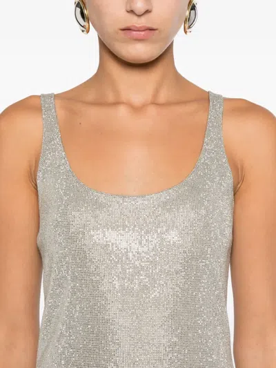 Alexander Wang Women Embellished Jersey Mini Dress In Gray