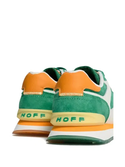 Hoff Virdis Suede Panelled Sneakers In Green