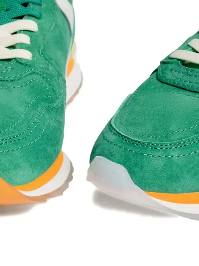 Hoff Virdis Suede Panelled Sneakers In Green