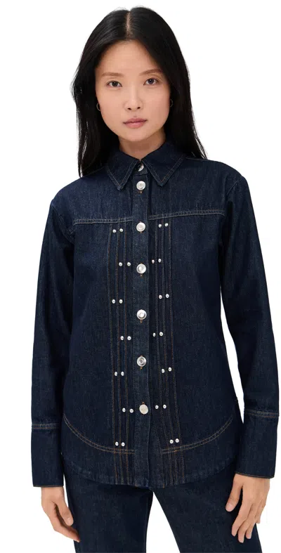 Aligne Denim Buttondown Shirt In Blue
