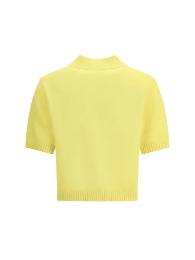 Givenchy Short Sleeve Polo In Yellow