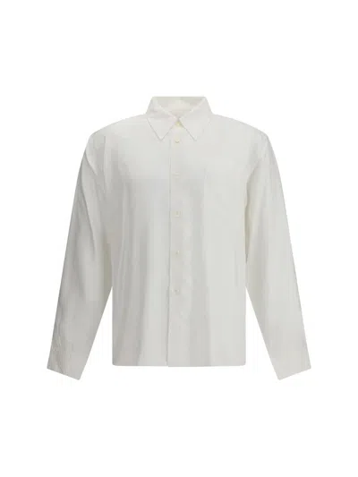 Our Legacy Button-front Long-sleeve Shirt In White