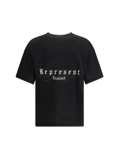 Represent England Legacy Oversized Cotton T-shirt In Black