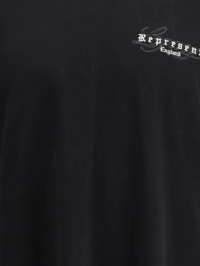 Represent England Legacy Oversized Cotton T-shirt In Black