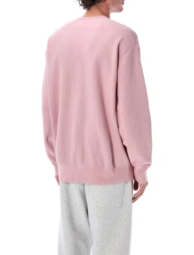 Champion Reverse Weave Crewneck Patch In Pink