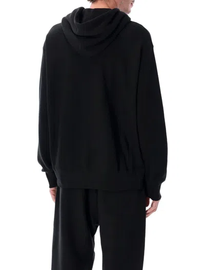 Champion Reverse Weave Patch Hoodie Full Zip In Black