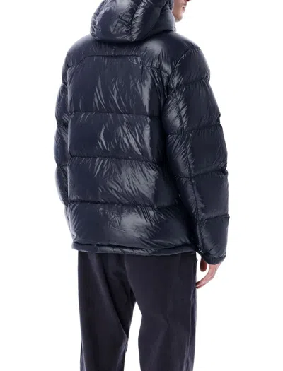 Polo Ralph Lauren The Gorham Glossed Down Jacket With Detachable Hood In Blue