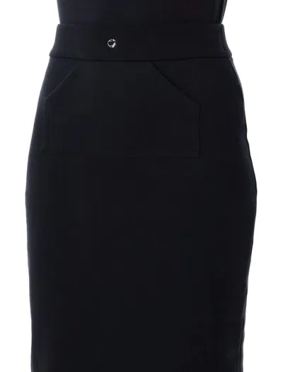 Coperni High Waist Skirt Front Pocket Design In Black