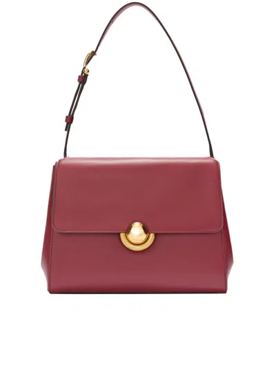 Furla Leather Shoulder Bag In Red