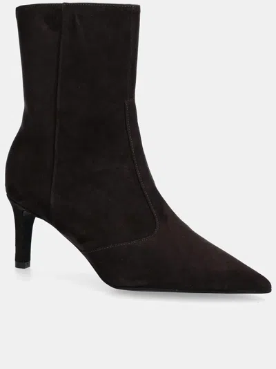Furla Pointed-toe Zip Boots In Brown