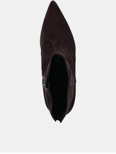 Furla Pointed-toe Zip Boots In Brown