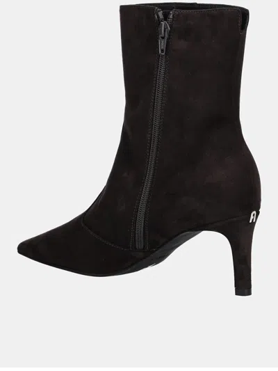 Furla Pointed-toe Zip Boots In Brown