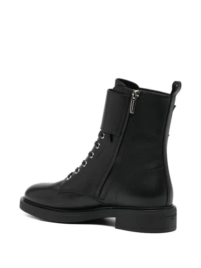Gianvito Rossi Ankle Boots With Buckle And Round Toe In Black