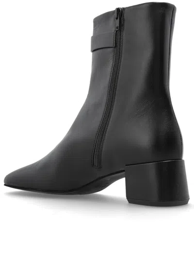 Furla Buckle-fastening Block-heel Boots In Black