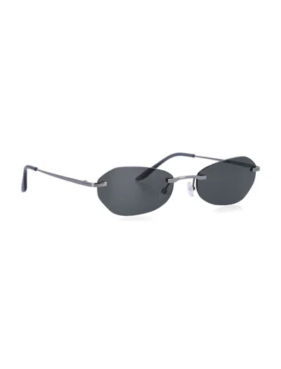 Our Legacy Stylish Rimless Sunglasses With Adjustable Nose Pads In Blue