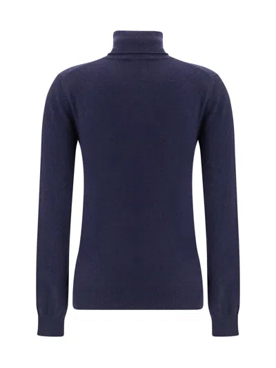 Balenciaga Standard Turtleneck Turtleneck Sweater In Blue