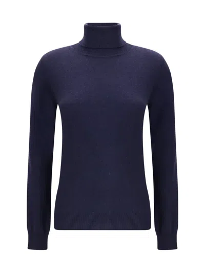 Balenciaga Standard Turtleneck Turtleneck Sweater In Blue