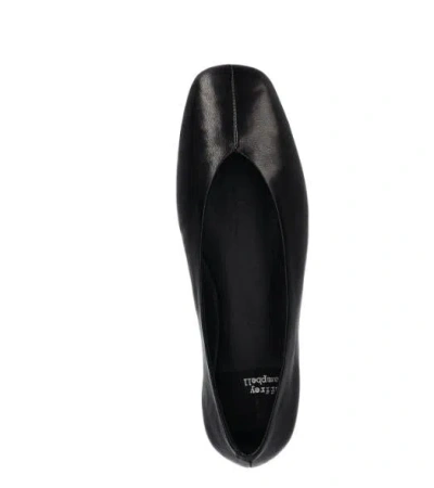 Jeffrey Campbell Fathom Sequin Square Toe Flat In Black