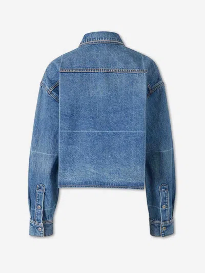 Alexander Wang Cotton Denim Jacket In Blue