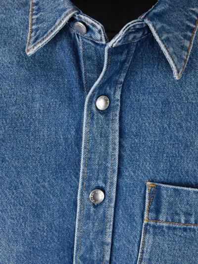 Alexander Wang Cotton Denim Jacket In Blue