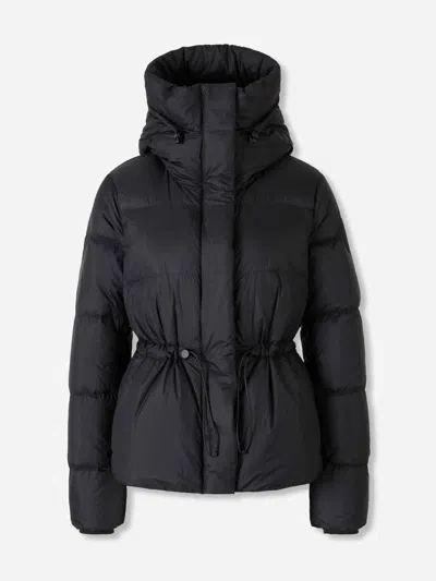 Canada Goose Drawstring Waist Down Jacket In Black