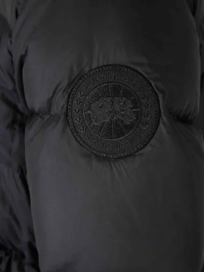Canada Goose Drawstring Waist Down Jacket In Black