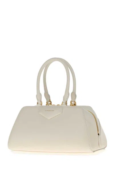 Givenchy Small Antigona Cube East-west Bag In Box Leather In Neutral