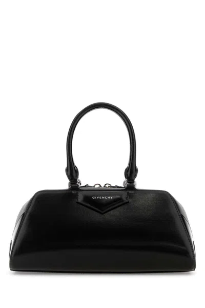 Givenchy Women Antigona East West Small Leather Shoulder Bag In Black