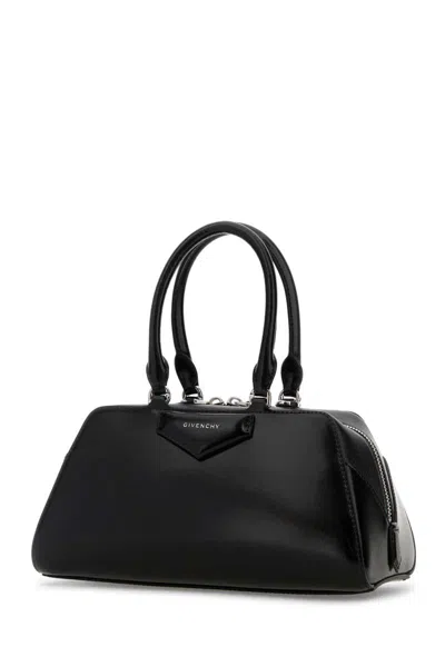 Givenchy Women Antigona East West Small Leather Shoulder Bag In Black
