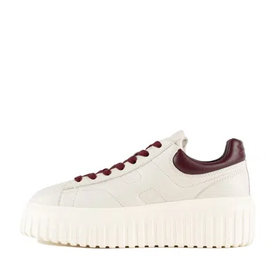 Hogan Low-top Sneakers With Rubber Sole And Platform In White