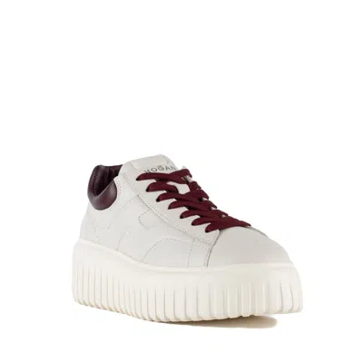 Hogan Low-top Sneakers With Rubber Sole And Platform In White