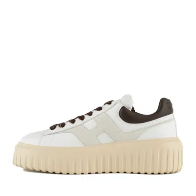 Hogan H-stripes Sneakers In White