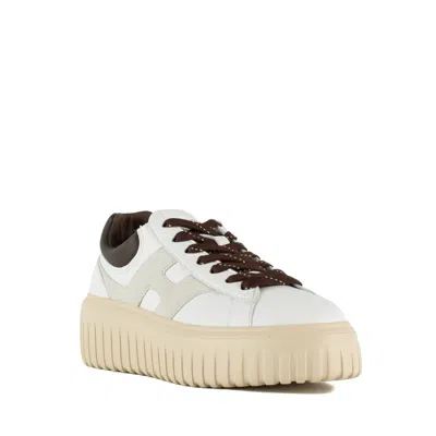 Hogan H-stripes Sneakers In White