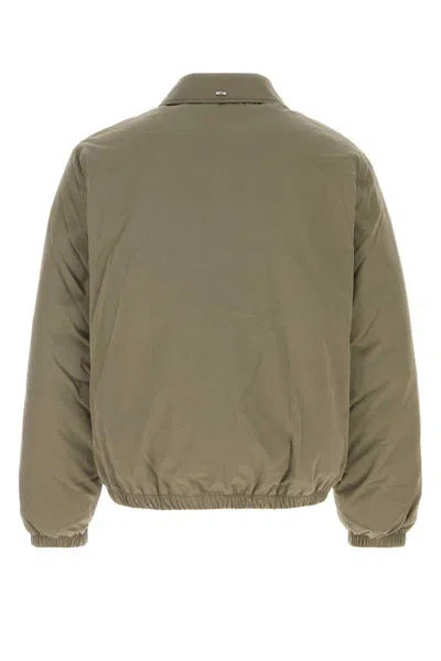 Our Legacy Sage Green Cotton Blend Bomber Jacket In Green
