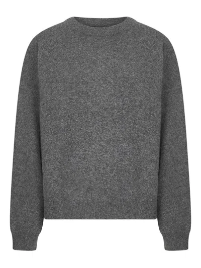Loulou De Saison Tristan Mercerised-wool Blend Sweater In Gray