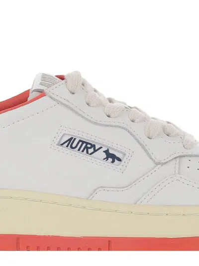 Autry X Maison Kitsune Sneakers Red In Multi