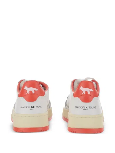 Autry X Maison Kitsune Sneakers Red In Multi