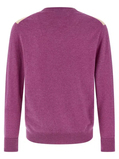 Ballantyne Argyle Sweater Sweaters And Cardigans Purple In Multi